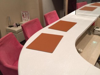 京都エステティックサロン　カウンター天板張替
